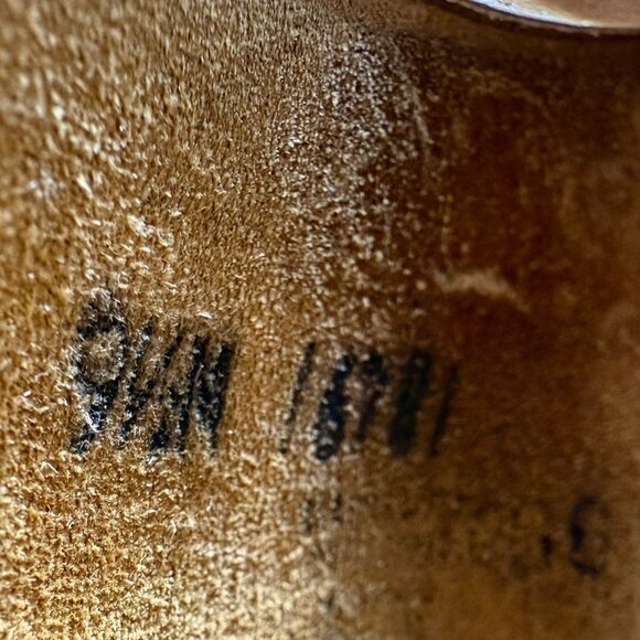 Hushpuppies Vtg Tan Buff Suede Leather Loafers Slip Ons 16781 Size‎ 9.5 M - Picture 6 of 9